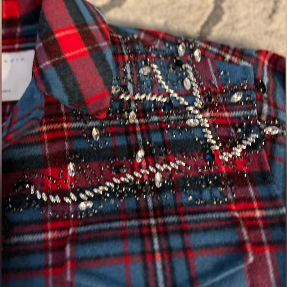 Sandro Embellisher Flannel Jacket - Picture 11 of 16